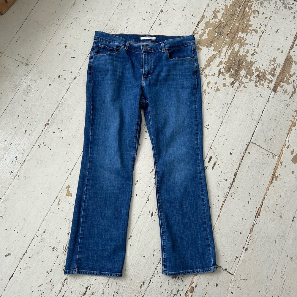 Levi's Classic Boot Croos Hatch Blue Jeans Size 14